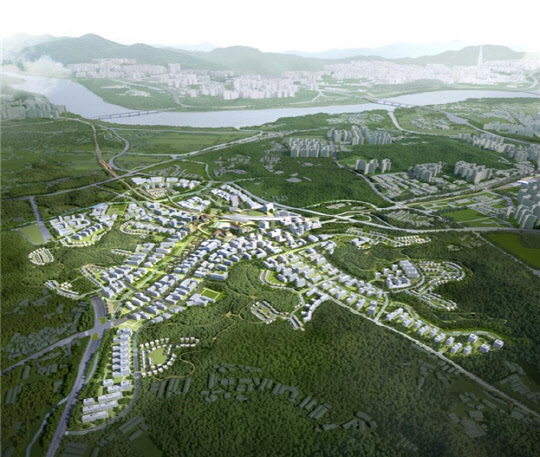 悠悠自足(유유자족) 도시지구 조감도. <LH 제공>